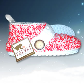 Babuchas tejidas. Botines tejidos en lana.Botas de colores. Botas tejidas en lana. Talykí Taller de Tejidos y diseño textil