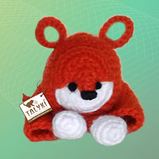 Llaveros tejidos personalizados. El principito tejido a mano. Zorro tejido a crochet. Talykí Taller de Tejidos y diseño textil