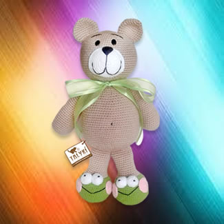 Osa tejida. Muñecos tejdos personalizados. Talykí Taller de Tejidos y diseño textil